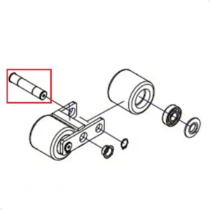 Eixo Roda Paleteira Paletrans Tm2200-pl - 17cm