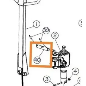 Eixo De Fixação Da Alavanca Paleteira Paletrans Tm 2500