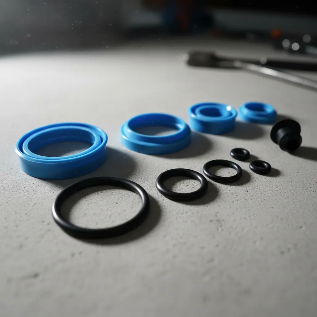 Kit Reparo Vedação + Pistão Paleteira Paletrans Tm2220