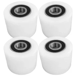 Roda Nylon Dupla 80x60 4 Unidades Com Rolamento 6204zz